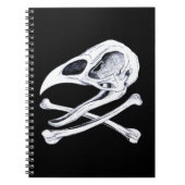 Rooster Skull und Crossbones Notizblock (Vorderseite)