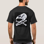 Rooster Skull und Crossbones T-Shirt (Rückseite)