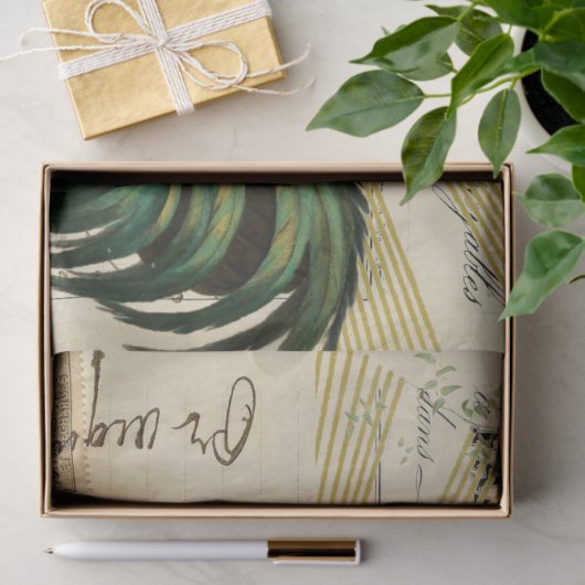 Rooster Sonnenaufgang Ephemerentweck Seidenpapier (Geschenk)