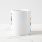Rooster Splash - Aquarell Jumbo-Tasse (Vorderseite)