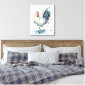 Rooster Splash - Aquarell Leinwanddruck (Insitu (Schlafzimmer))