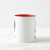 Rooster Splash - Aquarell Tasse (Zentrum)