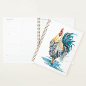 Rooster Splash - Aquarellbild Planer (Anzeige)