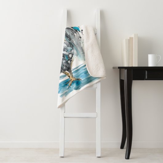 Rooster Splash - Aquarellbild Sherpadecke (Beispiel)