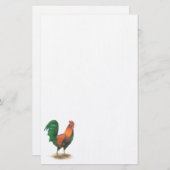 Rooster Stationery Briefpapier (Vorne/Hinten)