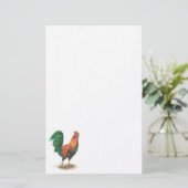 Rooster Stationery Briefpapier (Stehend Vorderseite)