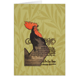 Rooster Steinlen Cocorico Französische Kunst
