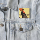 Rooster Steinlen Cocorico Französische Kunst Button (Beispiel)