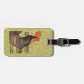Rooster Steinlen Cocorico Französische Kunst Gepäckanhänger (Vorderseite horizontal)