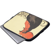 Rooster Steinlen Cocorico Französische Kunst Laptopschutzhülle (Vorne Knopf)