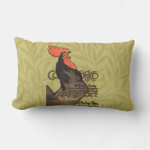 Rooster Steinlen Cocorico Französische Kunst Lendenkissen