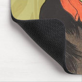 Rooster Steinlen Cocorico Französische Kunst Mousepad (Ecke)