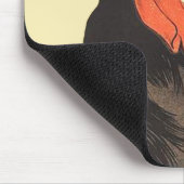 Rooster Steinlen Cocorico Französische Kunst Mousepad (Ecke)