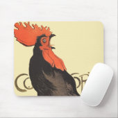 Rooster Steinlen Cocorico Französische Kunst Mousepad (Mit Mouse)