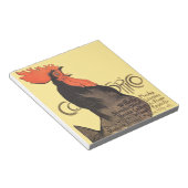 Rooster Steinlen Cocorico Französische Kunst Notizblock (angewinkelt)