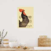 Rooster Steinlen Cocorico Französische Kunst Poster (Küche)