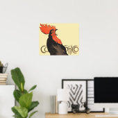 Rooster Steinlen Cocorico Französische Kunst Poster (Heimbüro)