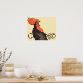 Rooster Steinlen Cocorico Französische Kunst Poster (Küche)