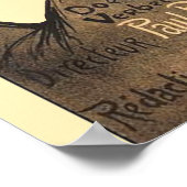 Rooster Steinlen Cocorico Französische Kunst Poster (Ecke)