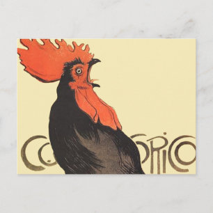 Rooster Steinlen Cocorico Französische Kunst Postkarte