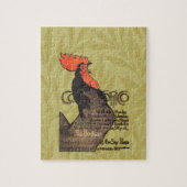 Rooster Steinlen Cocorico Französische Kunst Puzzle (Vertikal)