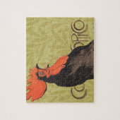 Rooster Steinlen Cocorico Französische Kunst Puzzle (Vertikal)