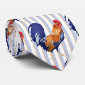 Rooster Stripes-Krawatte Krawatte (Gerollt)