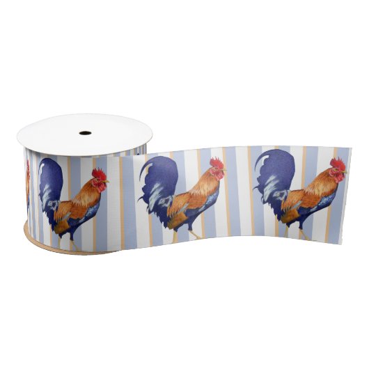 Rooster Stripes Satin Ribbon Satinband (Spule)