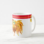 Rooster Sunflower Tasse (VorderseiteRechts)