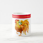 Rooster Sunflower Tasse (Mittel)