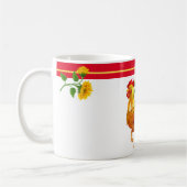 Rooster Sunflower Tasse (Links)