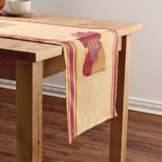 Rooster Table Runner Kurzer Tischläufer (Beispiel)