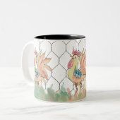 Rooster-Tasse Zweifarbige Tasse (Vorderseite Links)