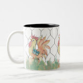 Rooster-Tasse Zweifarbige Tasse (Links)