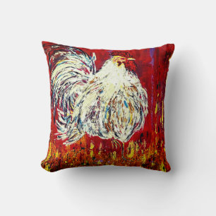 Rooster Throw Kissen