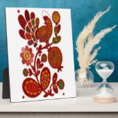 ROOSTER UND BLUME FOTOPLATTE (Seite)