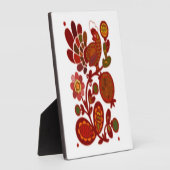 ROOSTER UND BLUME FOTOPLATTE (Seite)