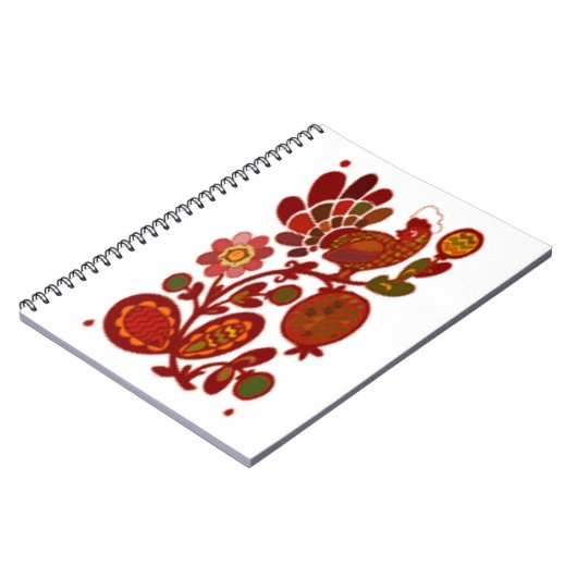 ROOSTER UND BLUME NOTIZBLOCK (Linke Seite)