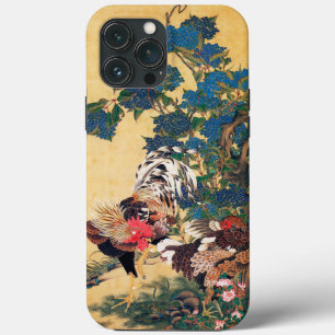 Rooster und Hen mit Hydrangeas von Ito Jakuchu Case-Mate iPhone Hülle