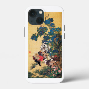 Rooster und Hen mit Hydrangeas von Ito Jakuchu Case-Mate iPhone Hülle