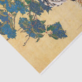 Rooster und Hen mit Hydrangeas von Ito Jakuchu Seidenpapier (Ausschnitt)