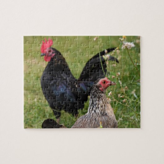 Rooster und Hen Puzzle (Horizontal)