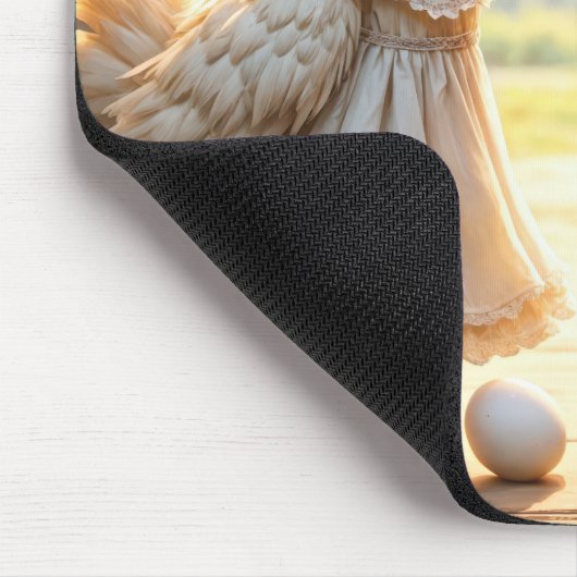 Rooster und Hen Spaß Mousepad (Ecke)