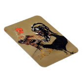 Rooster und Hen von Ito Jakuchu Magnet (Rechte Seite)