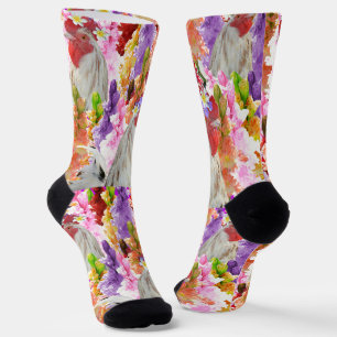Rooster und Hollyhocks, Crew Socken