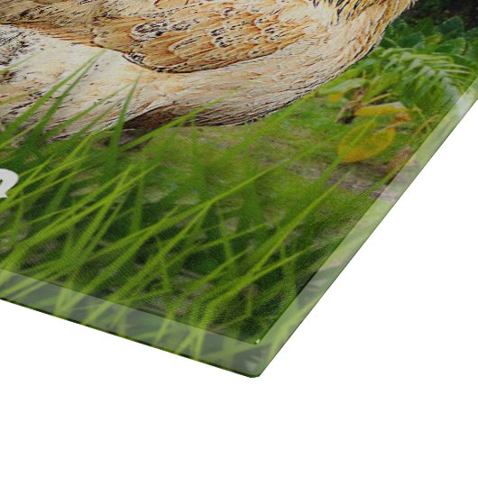 Rooster und Hühner Schneidebrett (Ecke)