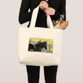 Rooster und Mare Jumbo Stoffbeutel (Vorderseite (Produkt))