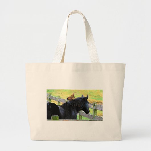 Rooster und Mare Jumbo Stoffbeutel (Vorne)