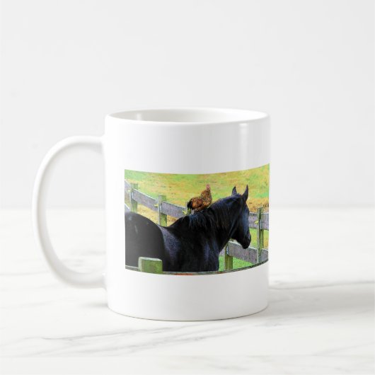 Rooster und Mare Kaffeetasse (Links)