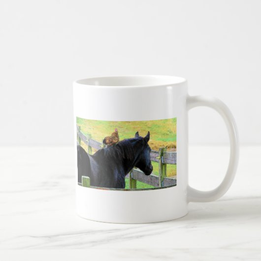 Rooster und Mare Kaffeetasse (Rechts)